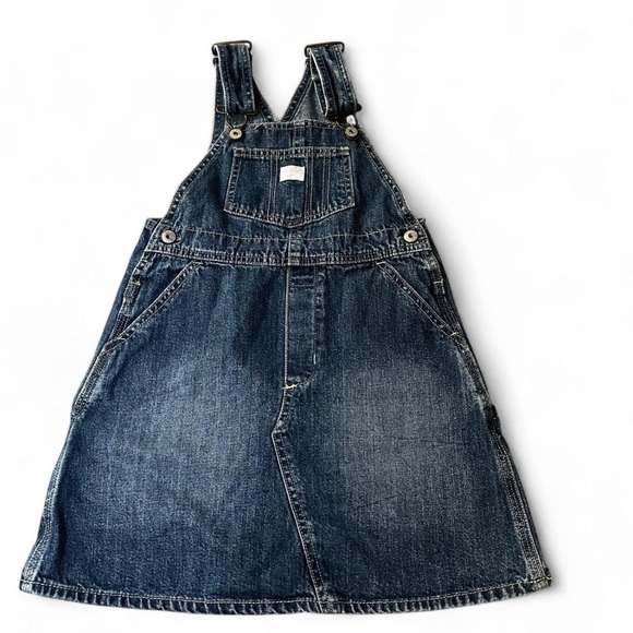 Vintage OshKosh B'gosh denim overall dress with adjustable straps - Picture 2 of 7
